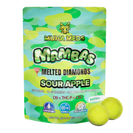 Muha Meds Sour Apple Gummies | 3000 MG - Sativa