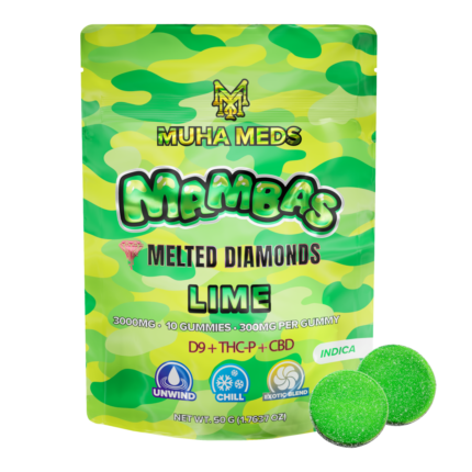 Muha Meds Lime Gummies | 3000 MG - Indica