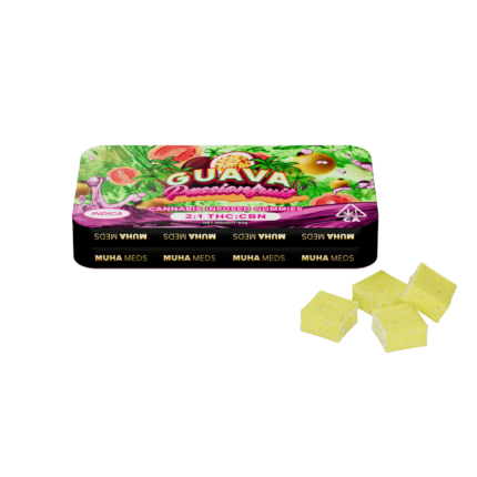 Muha Meds Guava Passionfruit Gummies | Indica