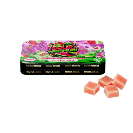 Muha Meds Sour Watermelon Gummies | Sativa