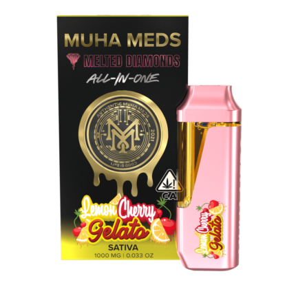 Lemon Cherry Gelato Muha Meds Disposable Melted Diamonds | Sativa