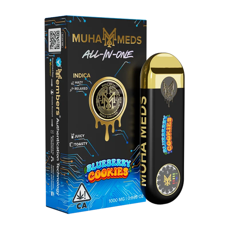 New Muha Gen 3 Blueberry Cookies Indica | 1000MG