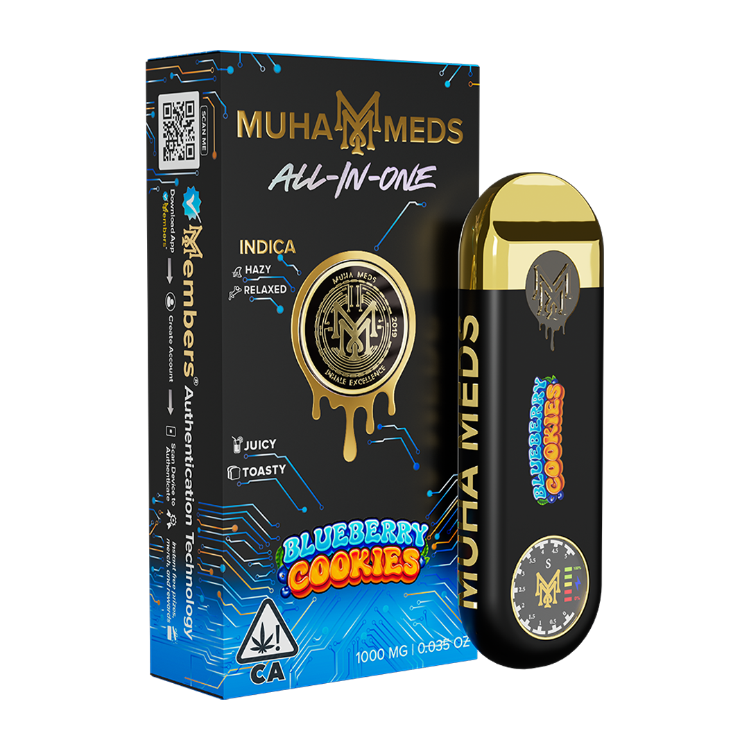 New Muha Gen 3 Blueberry Cookies Indica | 1000MG New Muha Gen 3 Blueberry Cookies Indica | 1000MG