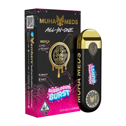 New Muha Gen 3 Bubblegum Burst Indica | 1000MG