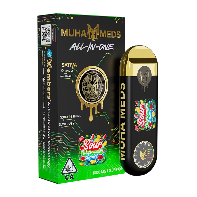 New Muha Gen 3 Sour Watermelon Squirt Sativa | 1000MG