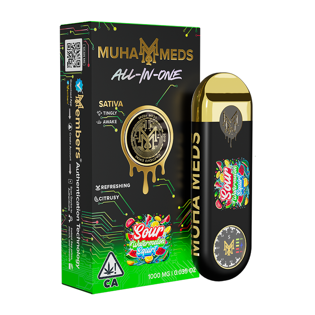 New Muha Gen 3 Sour Watermelon Squirt Sativa | 1000MG New Muha Gen 3 Sour Watermelon Squirt Sativa | 1000MG