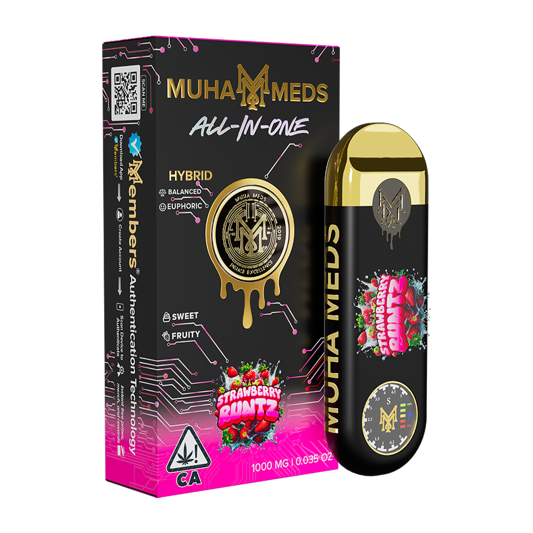 New Muha Gen 3 Strawberry Runts Hybrid | 1000MG